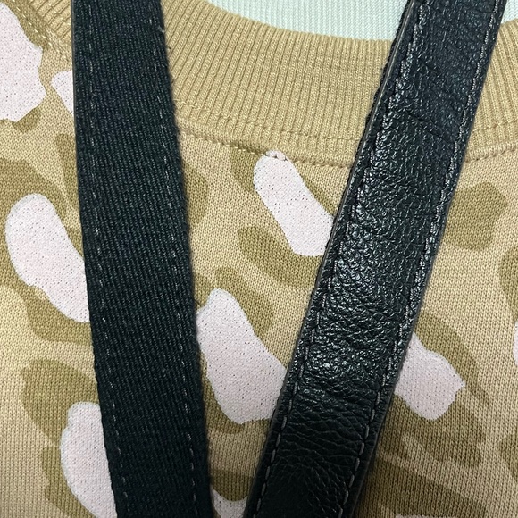 Fossil Black Leather Cross body Bag Purse - Picture 10 of 13